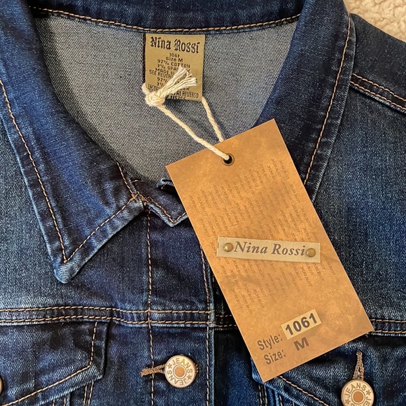 Nina Rossi Jean jacket - size medium - Picture 2 of 4